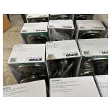 Pallet Full Of 21 Kohler ( 16 ) Adjuste & ( 5 ) Proccesso Shower Heads & 13 Kohler Slow Close Toilet Seats - Open Box Untested