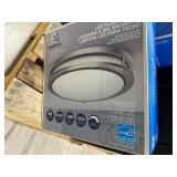 Pallet of 5 Culligan Water Coolers / Heaters, 1 Step Trash Can, & 10 14" LED Ceiling Light Fixtures - Untested Customer Returns