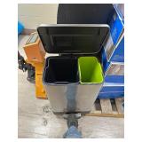 Pallet of 5 Culligan Water Coolers / Heaters, 1 Step Trash Can, & 10 14" LED Ceiling Light Fixtures - Untested Customer Returns