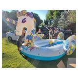 BESTWAY H2OGO! 19′ INFLATABLE UNICORN ISLAND - 13