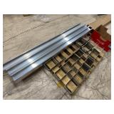 3 New 5in. x 5 in. x 82 in. Aluminum Gate Post Insert & 8 New Simpson Strong-Tie CB66 Bolt-On 6 x 6 Column Base