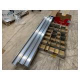 3 New 5in. x 5 in. x 82 in. Aluminum Gate Post Insert & 8 New Simpson Strong-Tie CB66 Bolt-On 6 x 6 Column Base