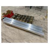 3 New 5in. x 5 in. x 82 in. Aluminum Gate Post Insert & 8 New Simpson Strong-Tie CB66 Bolt-On 6 x 6 Column Base