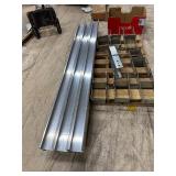 3 New 5in. x 5 in. x 82 in. Aluminum Gate Post Insert & 8 New Simpson Strong-Tie CB66 Bolt-On 6 x 6 Column Base
