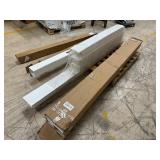 Pallet Of PVC / Plastic Fence Parts / Posts Etc - See Pictures
