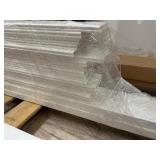 Pallet Of PVC / Plastic Fence Parts / Posts Etc - See Pictures