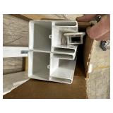 Pallet Of PVC / Plastic Fence Parts / Posts Etc - See Pictures