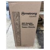 5 Boxes of Armstrong Ceiling 480 Country Classic White Ceiling Planks