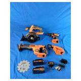 BLACK+DECKER 20V MAX Lithium-Ion Cordless Drill/Driver, Circular Saw, Reciprocating Saw & Work Light 4-Pc. Combo Kit