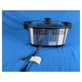 Hamilton Beach 9-in-1 Digital Programmable Slow Cooker with 6 quart Nonstick Crock, Sear, Saute, Steam, Rice Functions, Stainless Steel