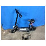 GlareWheel 15-MPH City Commuting 36V Electric Scooter, Black