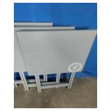 Linon Compass 4-Pc. Grey TV Tray Table Set