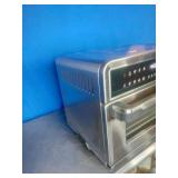 Stainless Steel MegaChef 1.83 Cu. Ft. 10-in-1 Multifunction 360-Degree Countertop Oven