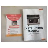 Stainless Steel MegaChef 1.83 Cu. Ft. 10-in-1 Multifunction 360-Degree Countertop Oven