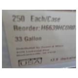 Case of 250 Clear 33 Gallon Can Lin...