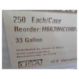 Case of 250 Clear 33 Gallon Can Lin...