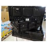 3 Collapsible Plastic Crates...