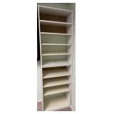 2 Piece White Storage Shelving
