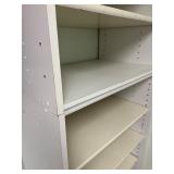2 Piece White Storage Shelving