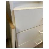 White Storage Shelving Unit with Drawers