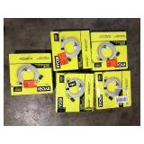 Lot of 5 RYOBI EZClean Power Cleaner 20 ft. Pressure Washer Hose Customer Returns See Pictures