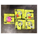 Lot of 5 RYOBI EZClean Power Cleaner 20 ft. Pressure Washer Hose Customer Returns See Pictures