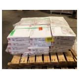 Lot of 24 Boxes of Daltile Restore Satin White 10 in. x 11 in. Glazed Ceramic Penny Round Mosaic Wall Tile (8.3 sq. ft./Case) Customer Returns See all Pictures