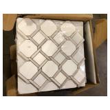 Lot of 4 Cases of MSI Marbella Lynx 12 in. x 12 in. Polished Marble Mesh-Mounted Mosaic Floor and Wall Tile (10 sq. ft./Case) Customer Returns See all Pictures