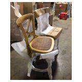 Lot of 2 Stools, MODWAY Gear 39.5 in. ELM Wood Counter Bar Stool in Natural Customer Returns See All Pictures