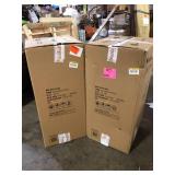 Lot of 2 Stools, MODWAY Gear 39.5 in. ELM Wood Counter Bar Stool in Natural Customer Returns See All Pictures