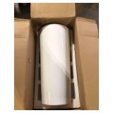 Monaco Circular Basin Pedestal Sink in Glossy White ,customer return review pictures
