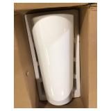 Monaco Circular Basin Pedestal Sink in Glossy White ,customer return review pictures