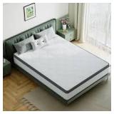 LIBORIA Cooling Breathable Full Medium Hybrid Memory Foam 12 in. Bed-in-a-Box Mattress Customer Return See all Pictures