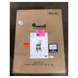 Powell Company  Mike 45.5 in. H Big and Tall Rustic Taupe High Back Wood frame Bar Stool Customer Return See all Pictures