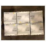 Lot of 6 Commercial Electric Spin Light 5 in. White LED Flush Mount Ceiling Light 600 Lumens 4000K Bright White Closet Basement Utility (2 Pack) Customer Returns Review all pictures