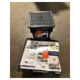 Lot of 2 RELN 13 in. x 5 in. Square Low Profile Drainage Plastic Catch Customer Return Review all pictures