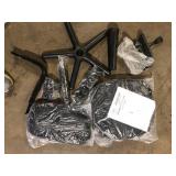 HODEDAH Small Black Fabric Task Chair with Swivel Seat 650 Customer Return Review all pictures