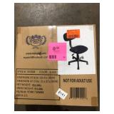 HODEDAH Small Black Fabric Task Chair with Swivel Seat 650 Customer Return Review all pictures