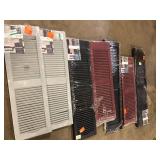 Various Lot of Builders Edge Shutters Various colors Customer Returns Review all pictures