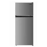 Magic Chef 18.5 in. W, 4.5 cu. ft. 2-Door Mini Refrigerator, with Freezer in Platinum Steel Customer Return See all Pictures
