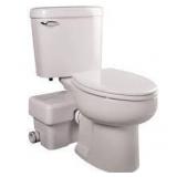 Saniflo  SaniPlus 2-Piece 1.28gal Single Flush Elongated Toilet with .5hp Macerator Pump in White Customer Return Review all pictures