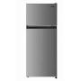Magic Chef 18.5 in. W, 4.5 cu. ft. 2-Door Mini Refrigerator, with Freezer in Platinum Steel Customer Return See all Pictures