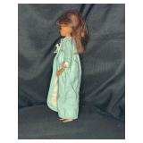 VINTAGE SKIPPER BARBIE WEARING BLUE NIGHTGOWN