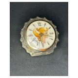 VINTAGE BARBIE WESTERN GERMANY WINDUP ALARM CLOCK 1964