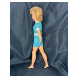 VINTAGE TAMMY DOLL WITH ORIGINAL BLUE ROMPER OUTFIT