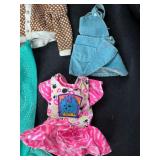 LOT OF DOLL CLOTHES WITH KEN SWEATER