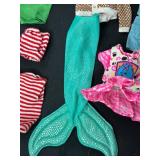 LOT OF DOLL CLOTHES WITH KEN SWEATER