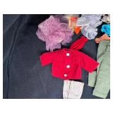 LOT OF DOLL CLOTHING WITH KEN SHIRT