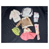 LOT OF DOLL CLOTHING WITH KEN SWEATER