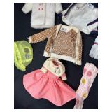 LOT OF DOLL CLOTHING WITH KEN SWEATER